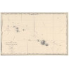 Carte marine ancienne - 0066-WN - Carte des îles de la Société (1823)