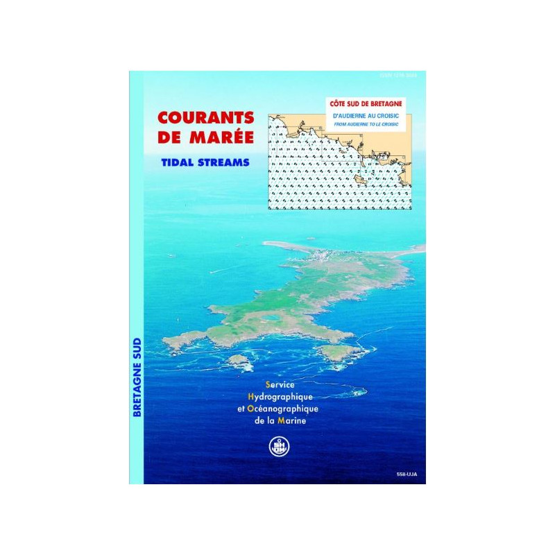 Shom - 558-UJA - Courant de marée : Côte Sud de Bretagne, d'Audierne au Croisic