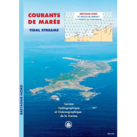 Shom - 563-UJA - Courant de marée : Côte Nord de Bretagne, des Héaux-de-Bréhat à la Pointe de Pontusval
