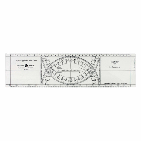 Cras ruler, black engraving, PVC of 1 mm, PVC case welded and printed