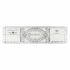 Cras ruler, black engraving, 1 mm PVC, polyethylene bag