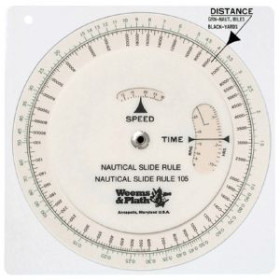 Nautical slide rule