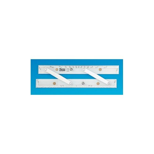 Règle parallèle avec bras en aluminium brossé : longueur 12" Règle parallèle avec bras en aluminium brossé : longueur 12"