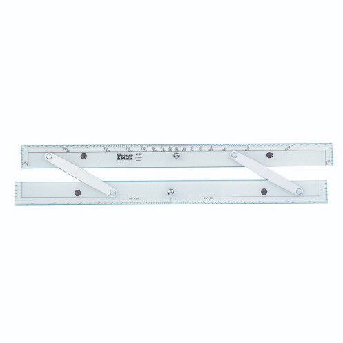 Règle parallèle avec bras en aluminium brossé : longueur 18" Règle parallèle avec bras en aluminium brossé : longueur 18"
