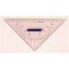 Triangular protractor with handle