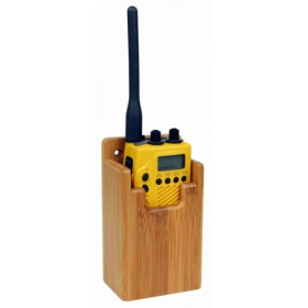 Support en bambou pour GPS, GSM : 90 x 140 x 45 mm