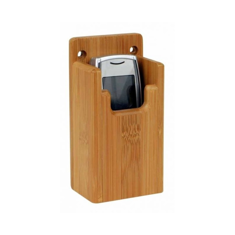 Support en bambou pour GPS, VHF : 68 x 140 x 45 mm