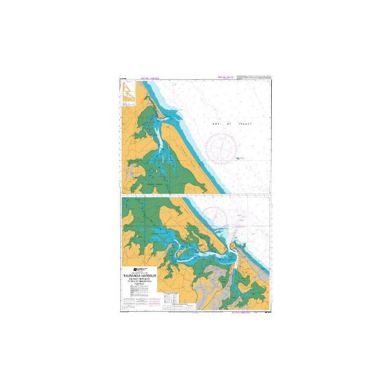 Land Information New Zealand - NZ5411 - Tauranga Harbour Katikati Entrance to Mount Maunganui