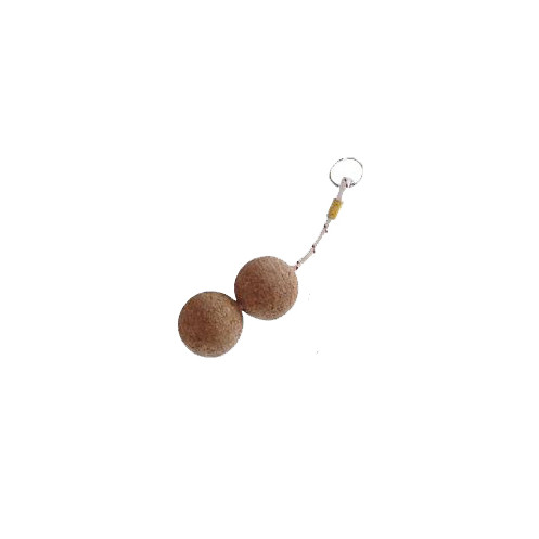 Floating key ring 2 cork balls