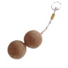 Floating key ring 2 cork balls