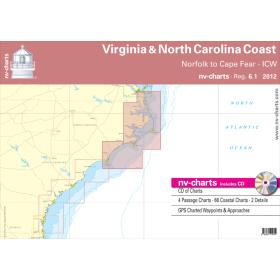 NV Charts - Reg. 6.1 - Intracoastal Waterway, Norfolk to Cape Fear. ICW