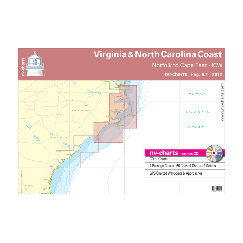 NV Charts - Reg. 6.1 - Intracoastal Waterway, Norfolk to Cape Fear. ICW