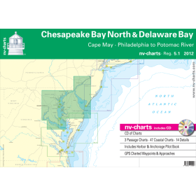 NV Charts - Reg. 5.1 - Chesapeake North and Delaware Bay. Cape May. Philadelphia to Potomac River