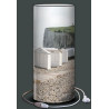 Lampe plage des demoiselles Cabines et falaise