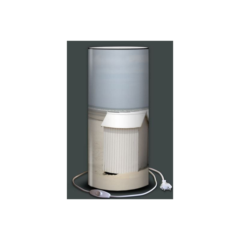 Lampe plage des demoiselles Cabines blanches