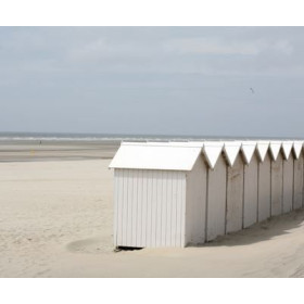 Lampe plage des demoiselles Cabines blanches
