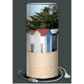 Lampe Plage des demoiselles Cabines couleur