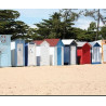 Lampe plage des demoiselles Cabines couleur