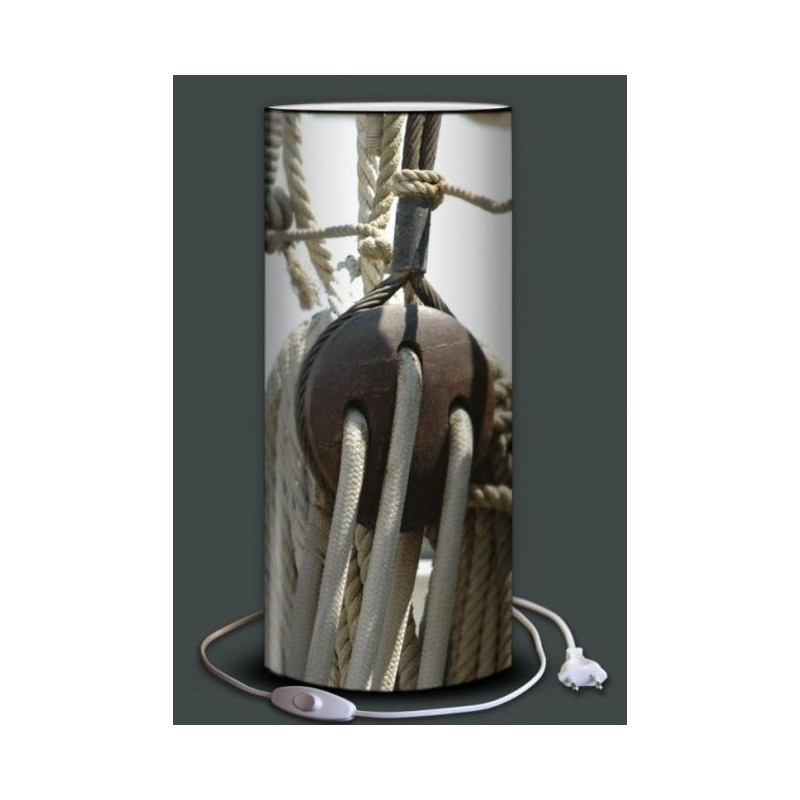 Lampe plage des demoiselles poulies