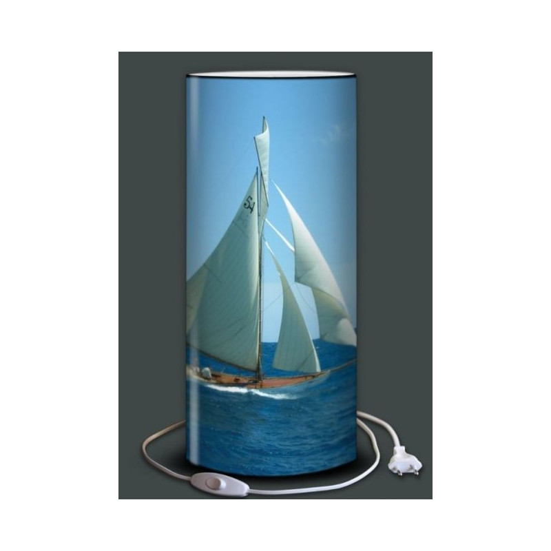 Lampe plage des demoiselles Voilier