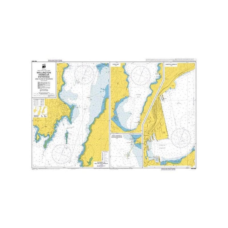 Land Information New Zealand - NZ4634 - Wellington Harbour Entrance and Plans of Wharves