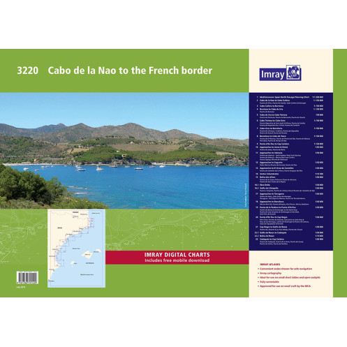 Imray - 3220 - Cabo de la Nao to the French border Imray - 3220 - Cabo de la Nao to the French border
