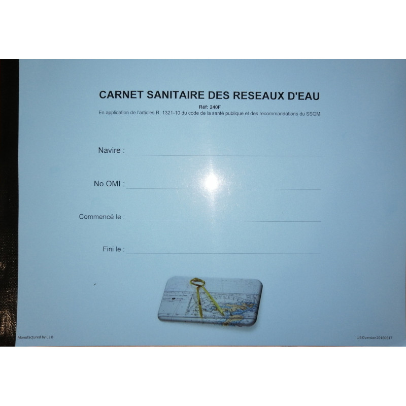 LJB - 240F - Carnet Sanitaire des réseaux d'eau