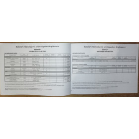 LJB - PL130F - Registre des médicaments pour une navigation de plaisance - Recommandation du CCMM