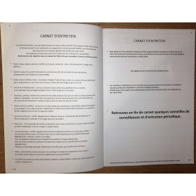 LJB - Carnet Entretien 1 moteur A4 72 pleins