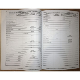 LJB - PLE210F - Carnet Entretien 1 moteur A4 72 pleins