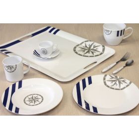 Assiette plate ronde Marina