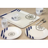 Assiette plate ronde Marina