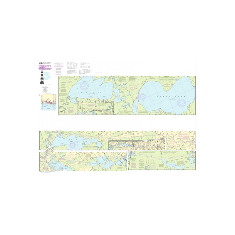 NOAA - 11348SC - Intracoastal Waterway - Forked Island to Ellender, including the Mermentau River, Grand Lake and White Lake