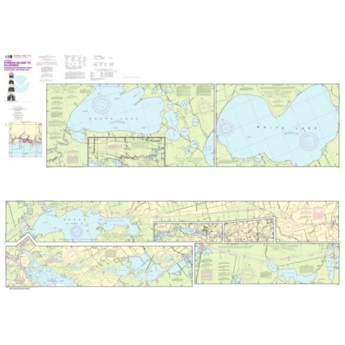 NOAA - 11348SC - Intracoastal Waterway - Forked Island to Ellender, including the Mermentau River, Grand Lake and White Lake