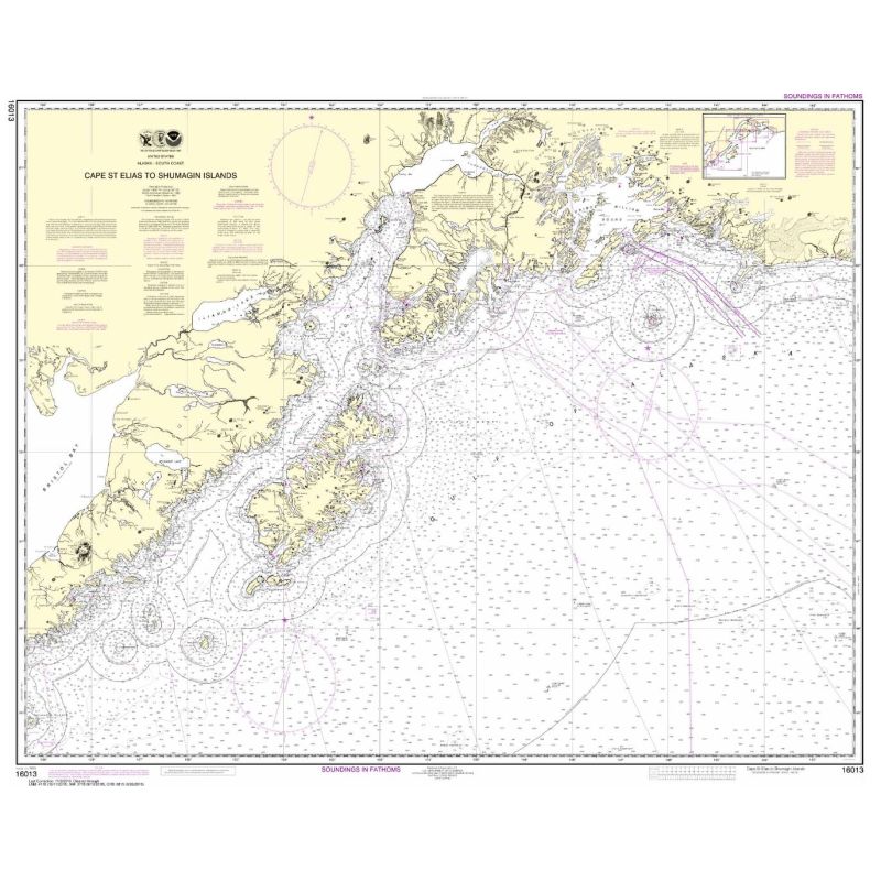 NOAA - 16013 - Cape St. Elias to Shumagin Islands - Semidi Islands