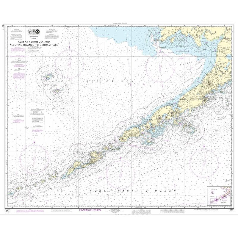 NOAA - 16011 - Alaska Peninsula and Aleutian Islands to Seguam Pass