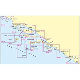 Hrvatski Hidrografski Institut - nautical chart - Croatie Male Karte 2 - Adriactic Sea, eastern coast - Zadar to Ulcinj