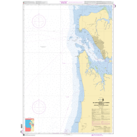 Shom C - 7581 - Cotes de Gabon-du cap Esterias à la pointe Ekouata - approches de L'Estuaire de Gabon