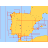 SnMap - Côtes Espagne + Portugal - carte neuve