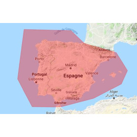 SnMap - Côtes Espagne + Portugal - carte neuve
