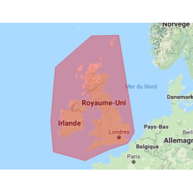 SnMap - Côtes Royaume Uni + Irlande - carte neuve