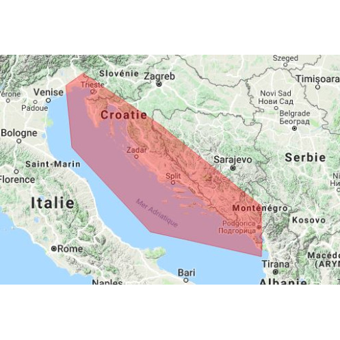 SnMap - Croatie - carte neuve