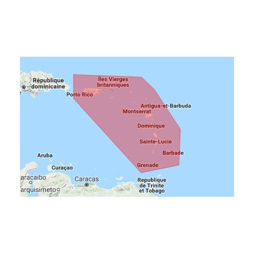 SnMap - Petites Antilles - carte neuve