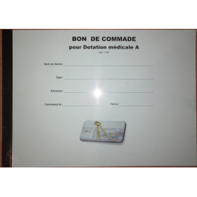 LJB - Bon de commande pour dotation médicale A (6 feuilles) liassées