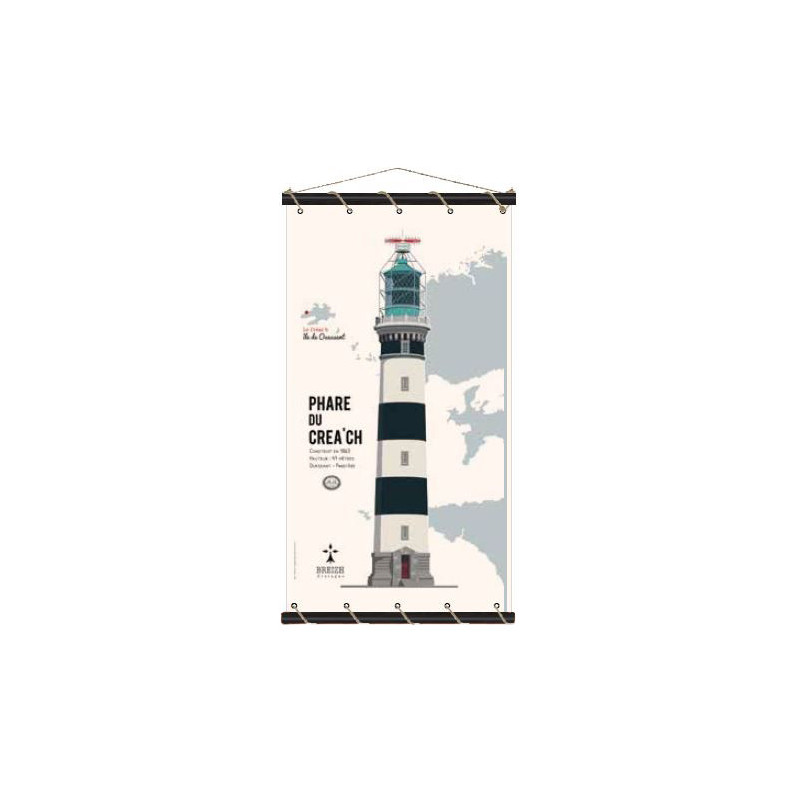 Toile tendue coton phare du Creach