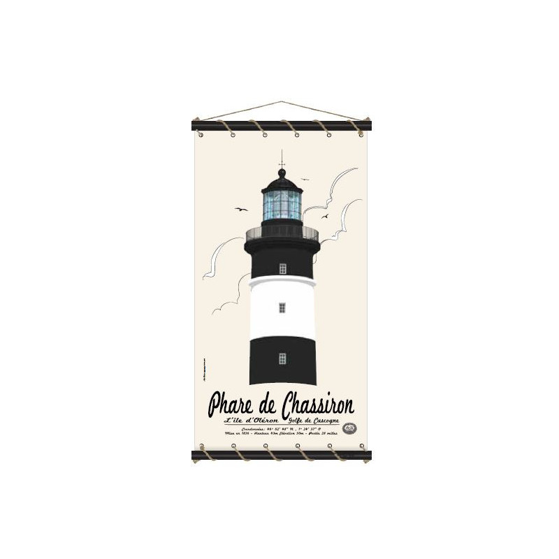 Toile tendue coton phare de Chassiron - Petit modèle