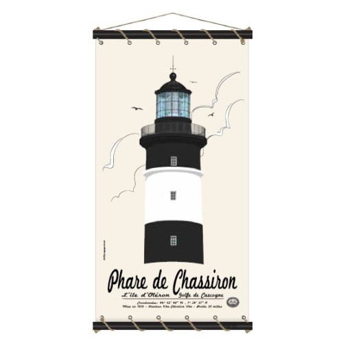 Toile tendue coton phare de Chassiron - Petit modèle