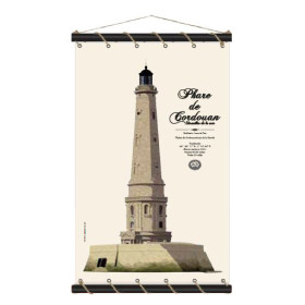Toile tendue coton phare de Cordouan - Petit modèle