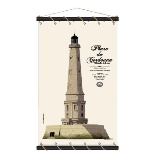 Toile tendue coton phare de Cordouan - Petit modèle Toile tendue coton phare de Cordouan - Petit modèle