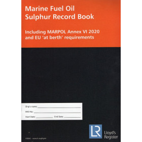 Lloyd's Register - LBK0036 - Marine Fuel Sulphur Record Book